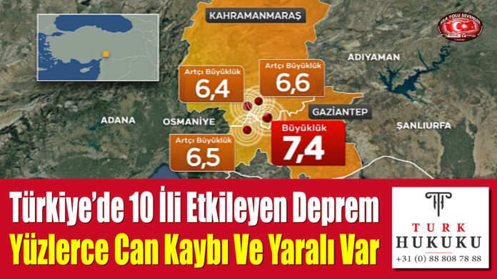 Türkiye'de 10 İli Etkileyen 7,4 Büyüklüğünde Deprem: Yüzlerce Can Kaybı Ve Yaralı Var